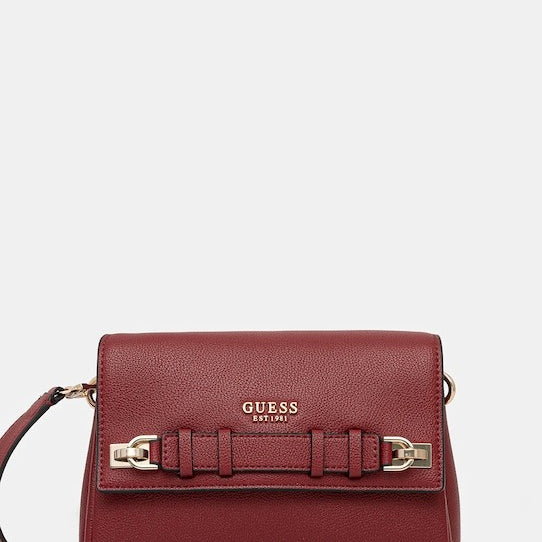Guess Borsa a Tracolla Linea Gregoria con Dettagli sul Davanti