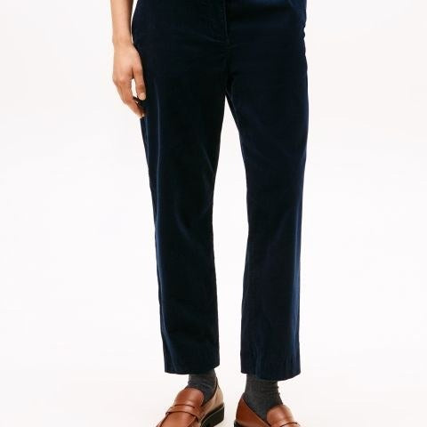 Tommy Hilfiger Pantalone in Velluto a Costine Linea
Dritta Slim Blù