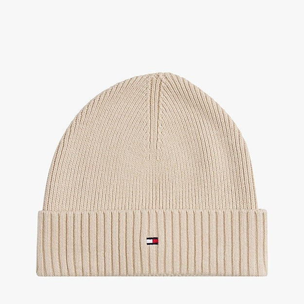 Tommy Hilfiger Berretto con Cashmere e Bandierina Ricamata