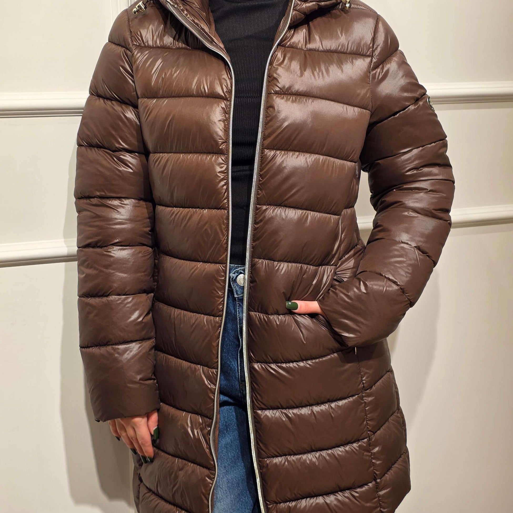 Markup Piumino Lungo con cappuccio