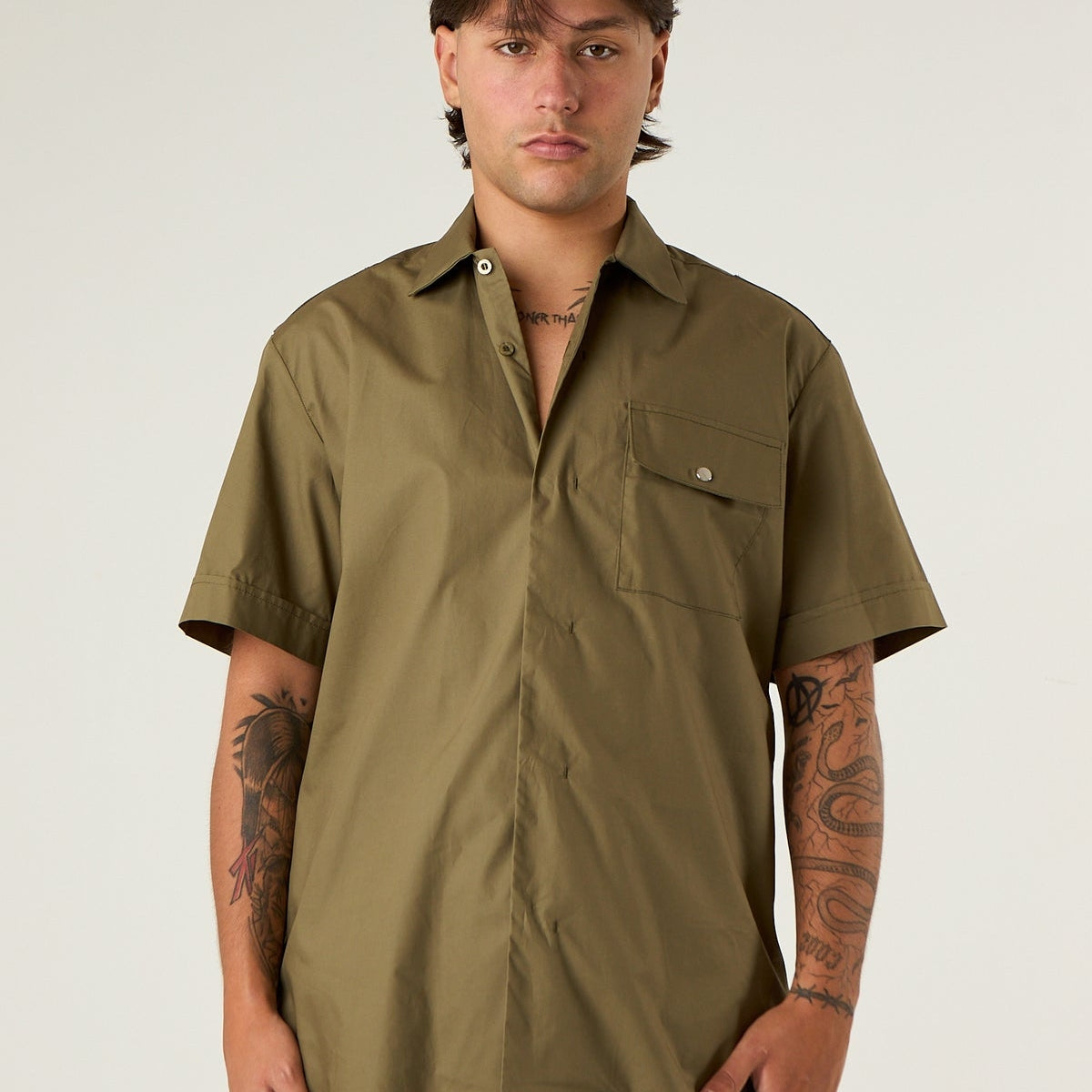 Gavroche Camicia in Cotone con Tasca