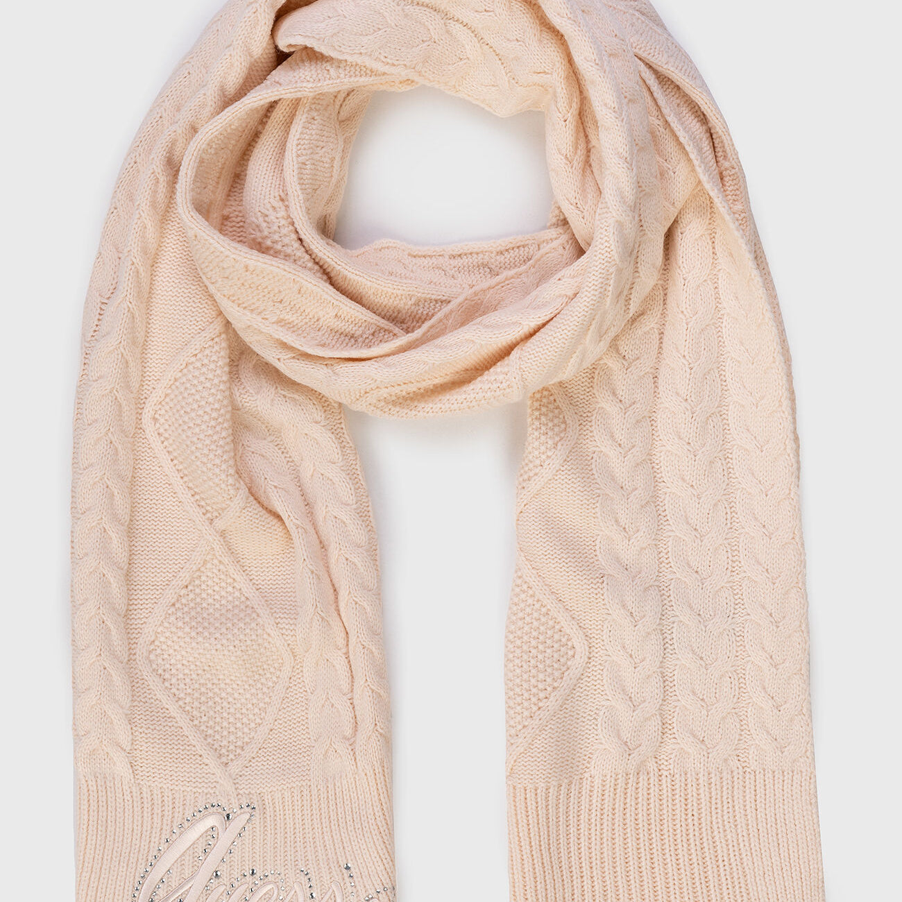 Sciarpa ROSELYN con logo e strass