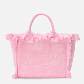 MC2 SAINT BARTH Borsa Vanity Regular in Tessuto Effetto Spugna in Tinta Unita
