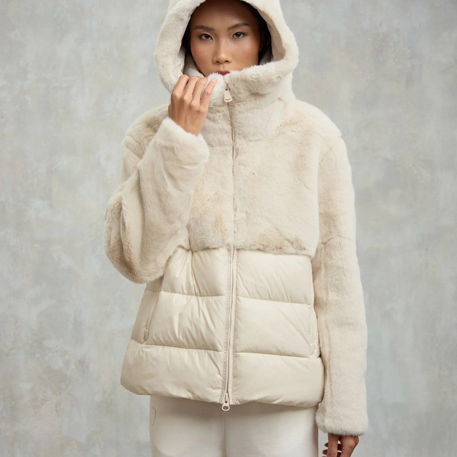 Blauer Usa Giubbino Nylon con Pelliccia Eco Fanevil