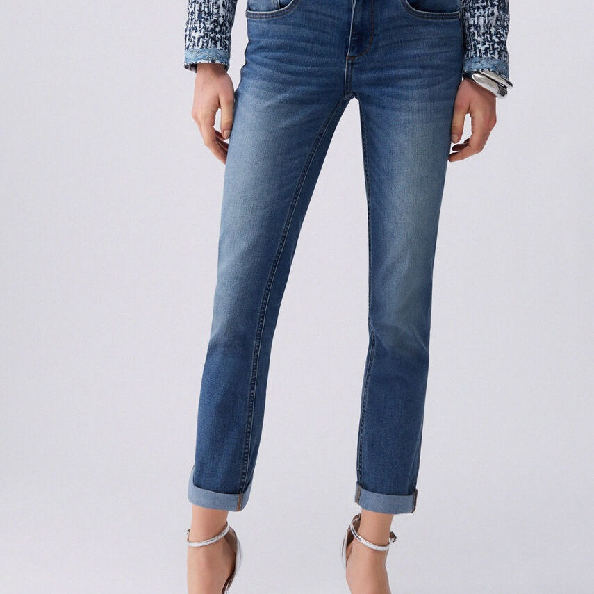 Liu Jo Jeans Skinny con Risvolto Blù