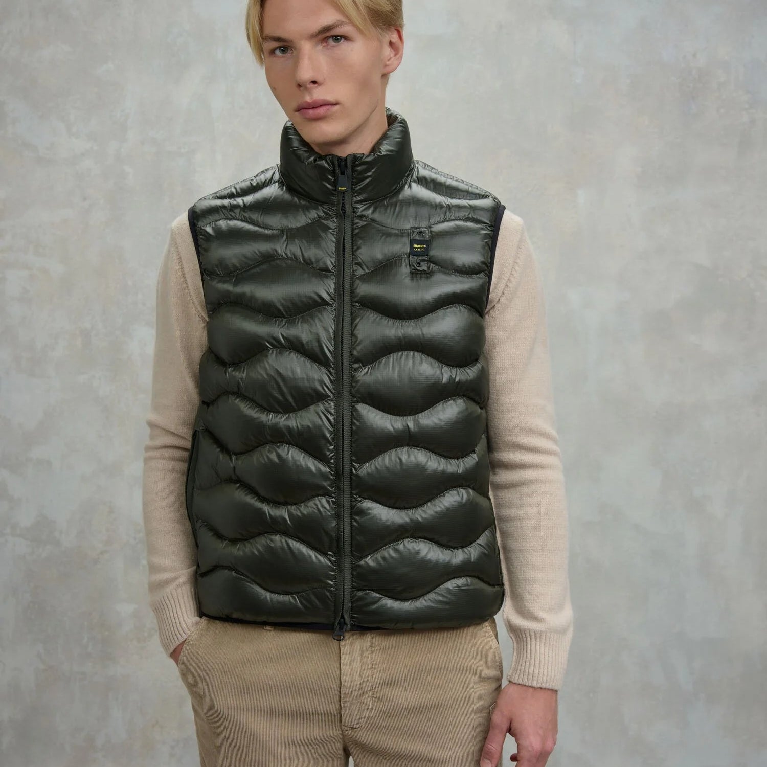 BLAUER USA Gilet Trapuntato a Onde Danny