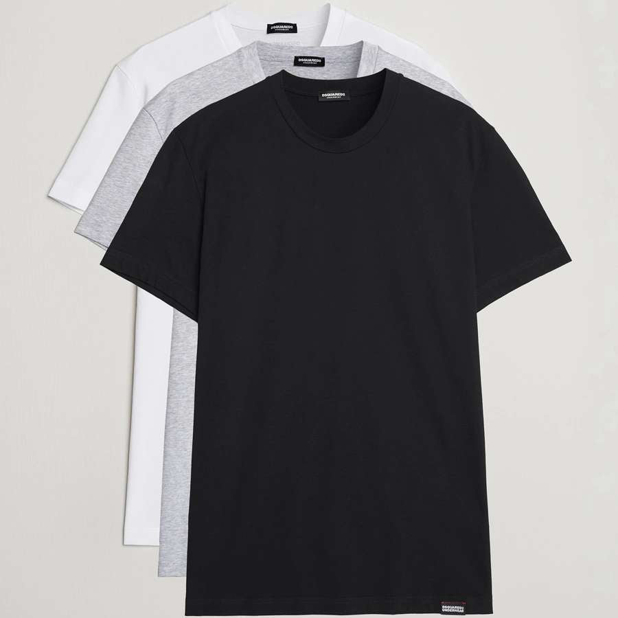Dsquared2 T-Shirt Basic 3 Pack Colore Unico