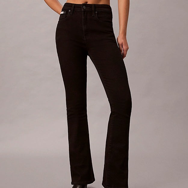 Calvin Klein Jeans Jeans High Rise Flared Nero