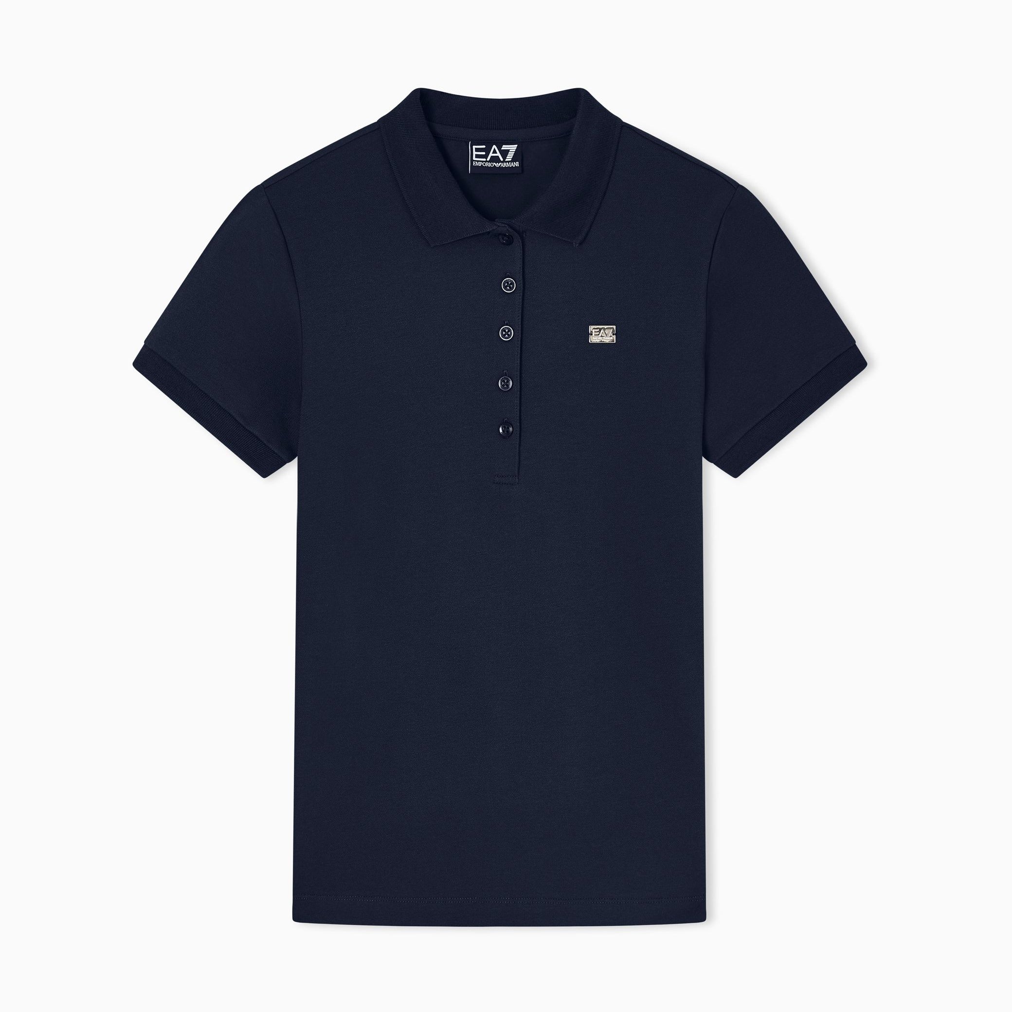 Armani EA7 Polo Core Lady in Jersey di Cotone Stretch