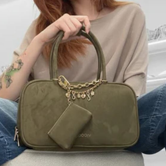 Vicolo Borsa Bauletto Doppio Manico Slide Bag