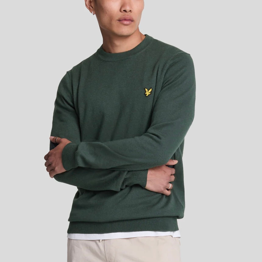 Lyle & scott Maglia Girocollo in Cotone Merino