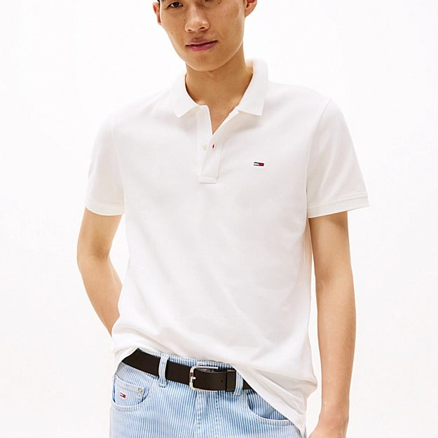Tommy Jeans Polo slim fit con bandierina