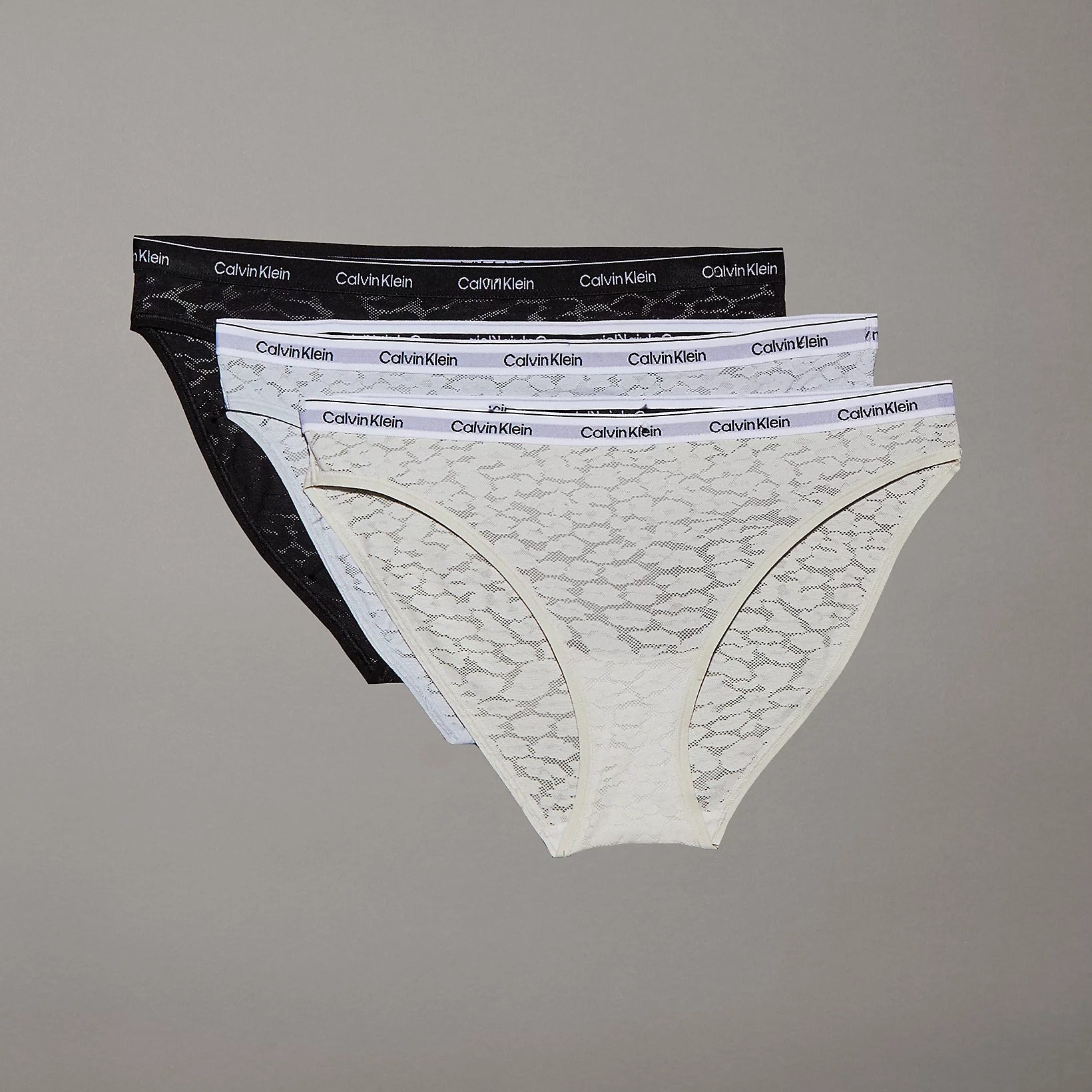 Calvin Klein Slip Classico in Pizzo in Confezione da 3