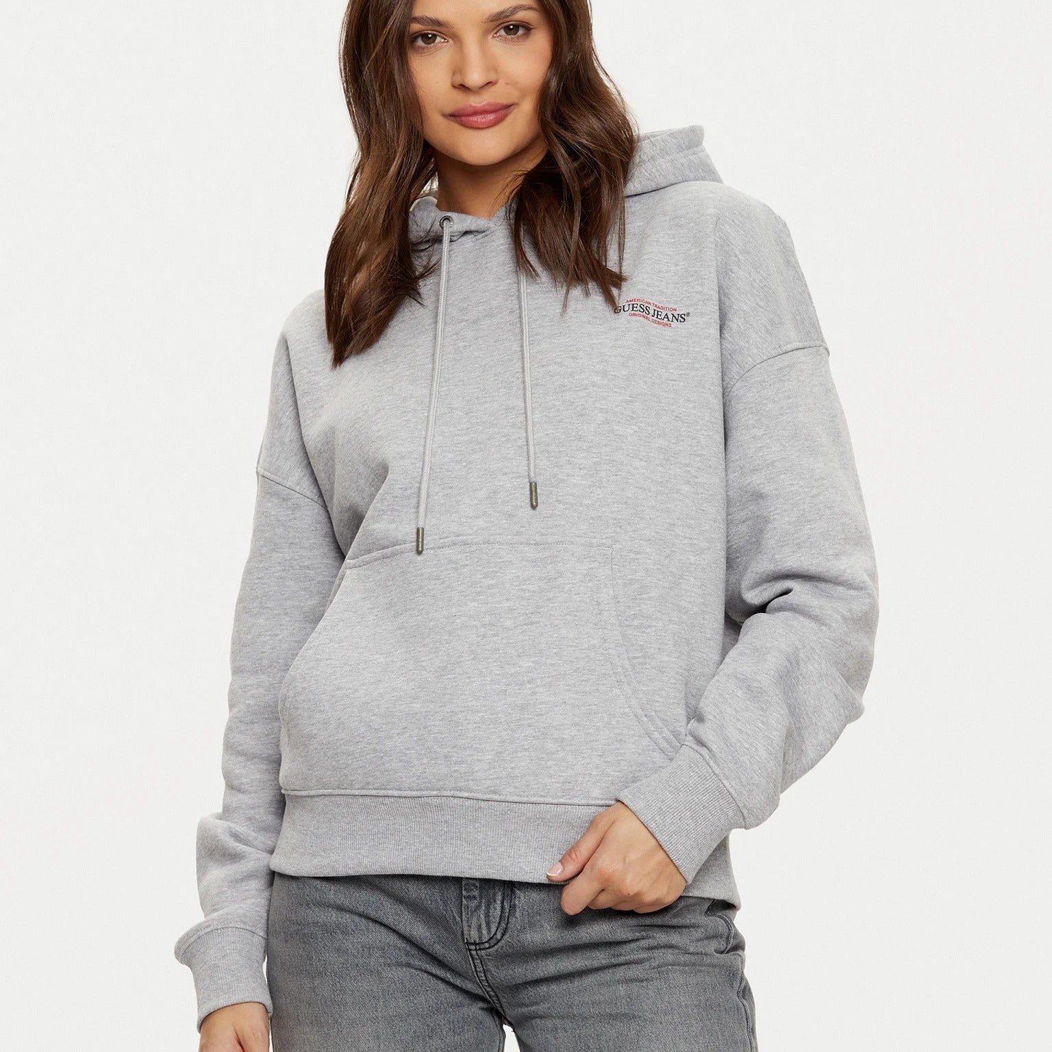 Guess Jeans Felpa con Stampa Posteriore
Grigio