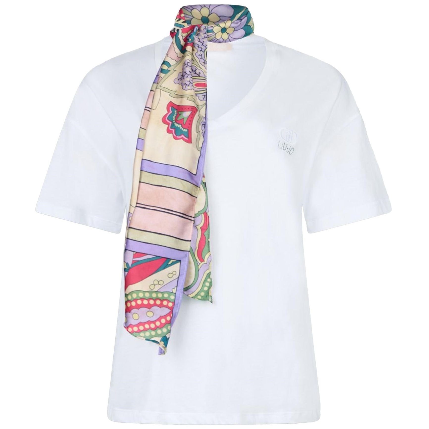 Liu Jo T-shirt con Foulard al Collo