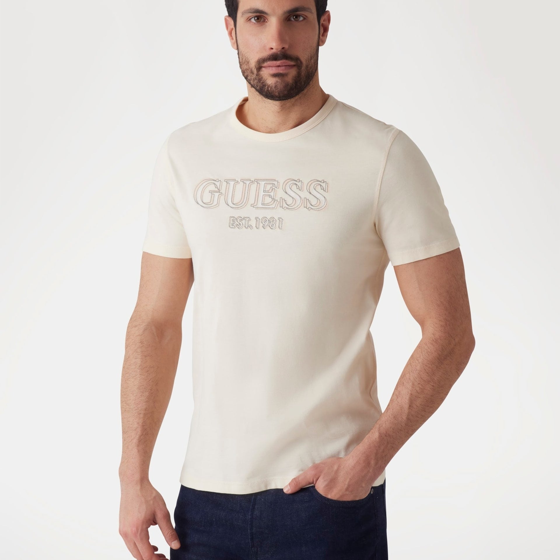 Guess T-shirt Logo Fontale