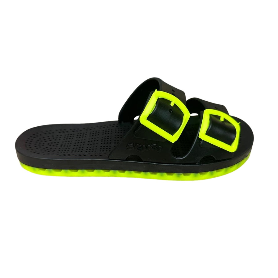 Sensi Ciabatte La Jolla Black Fluo Doppia Fibbia