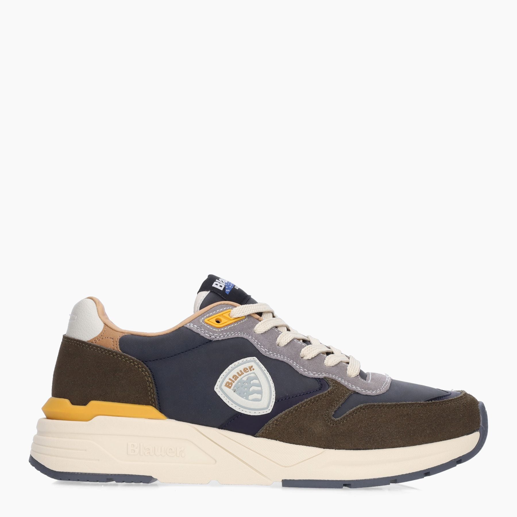 BLAUER USA Sneakers Running in Ecopelle con Logo