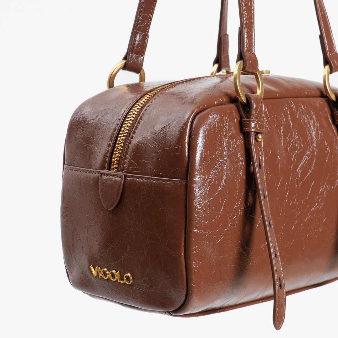 Vicolo Borsa Bauletto Effetto Vernice Lucido