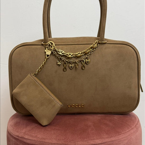 Vicolo Borsa Bauletto Doppio Manico Slide Bag