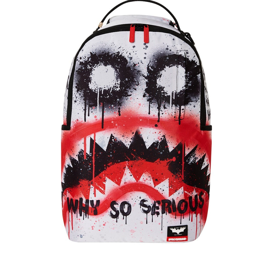 Sprayground Zaino The Joker Makeup Shark Mout Rosso Bianco