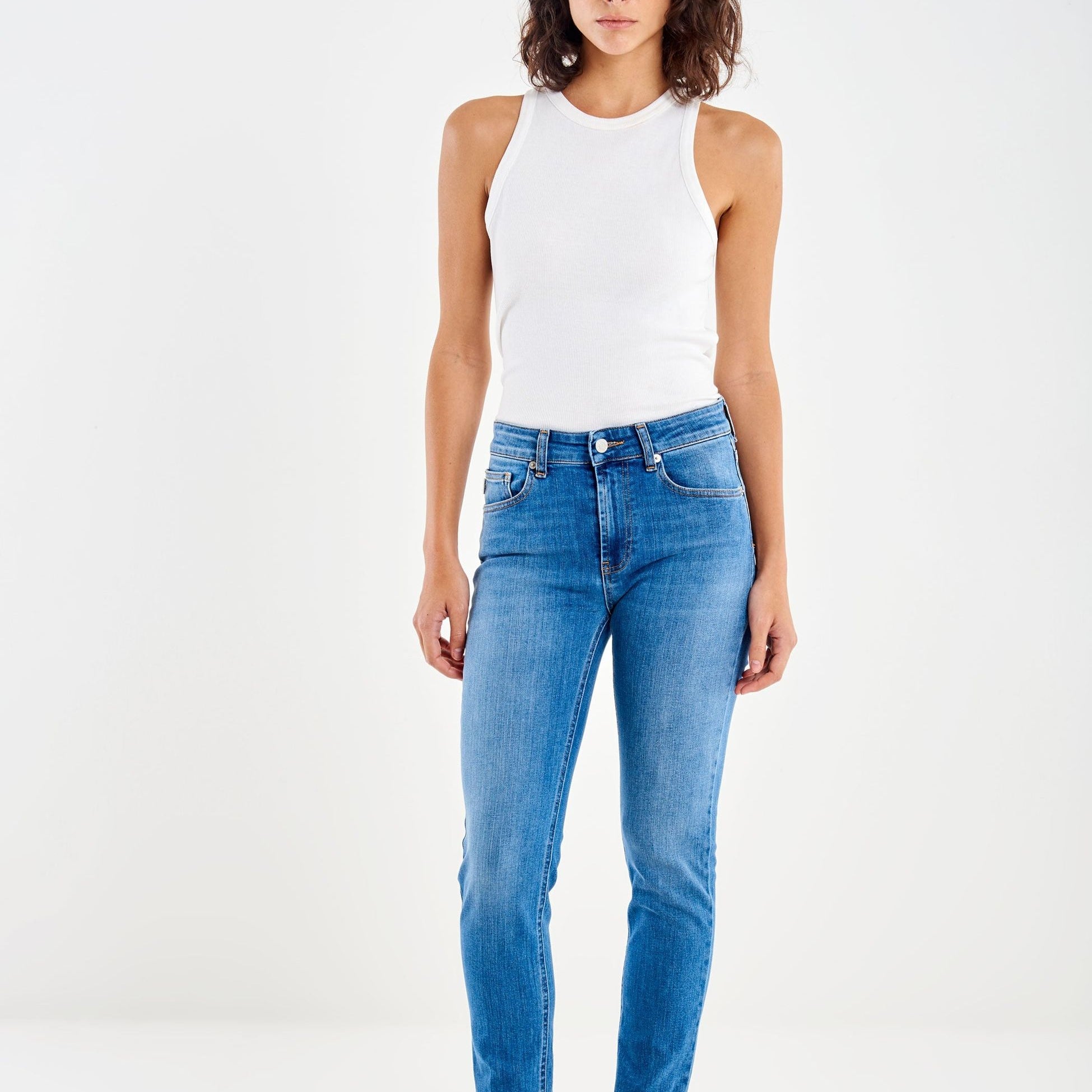 Vicolo Jeans Icon Daisy con Risvolto
Blù