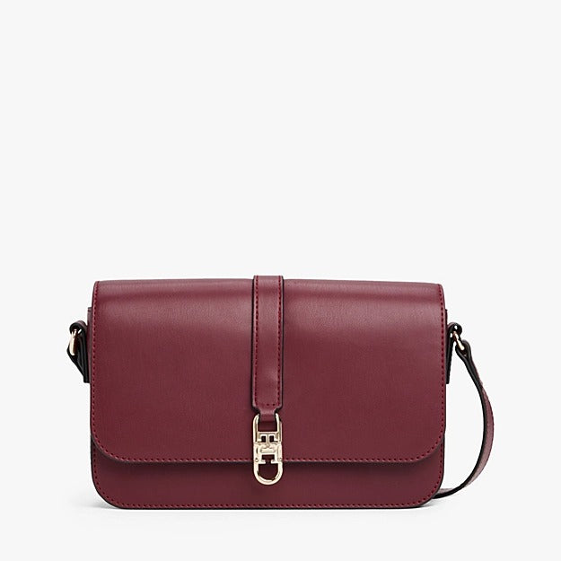 Tommy Hilfiger Borsa a Tracolla con Patta e Monogramma TH