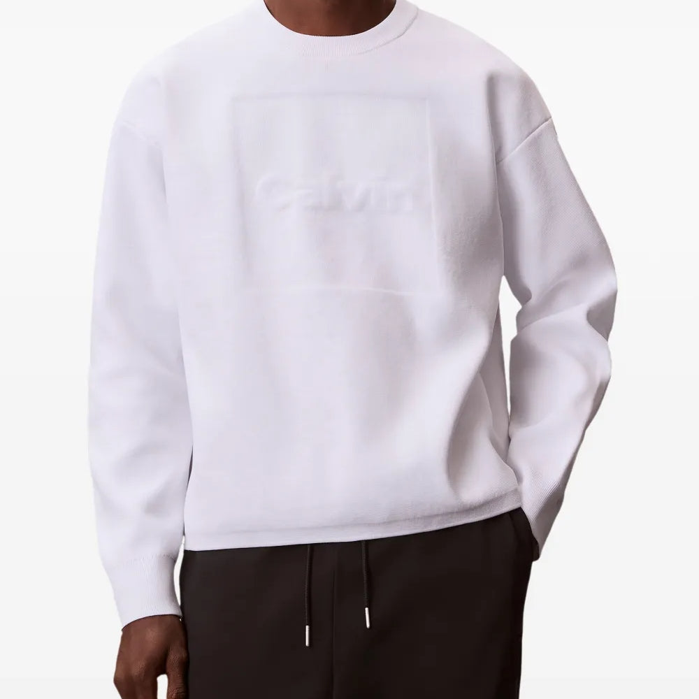 Calvin Klein Jeans Maglia in Cashmere Bianco