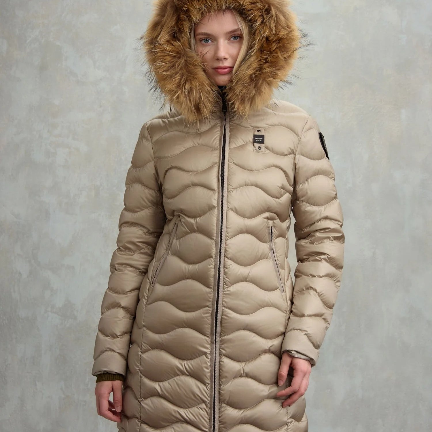 Blauer USA Piumino Lungo con Pelliccia Lynel