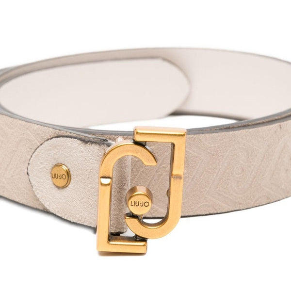Liu Jo Cintura con Fibbia in Metallo Beige