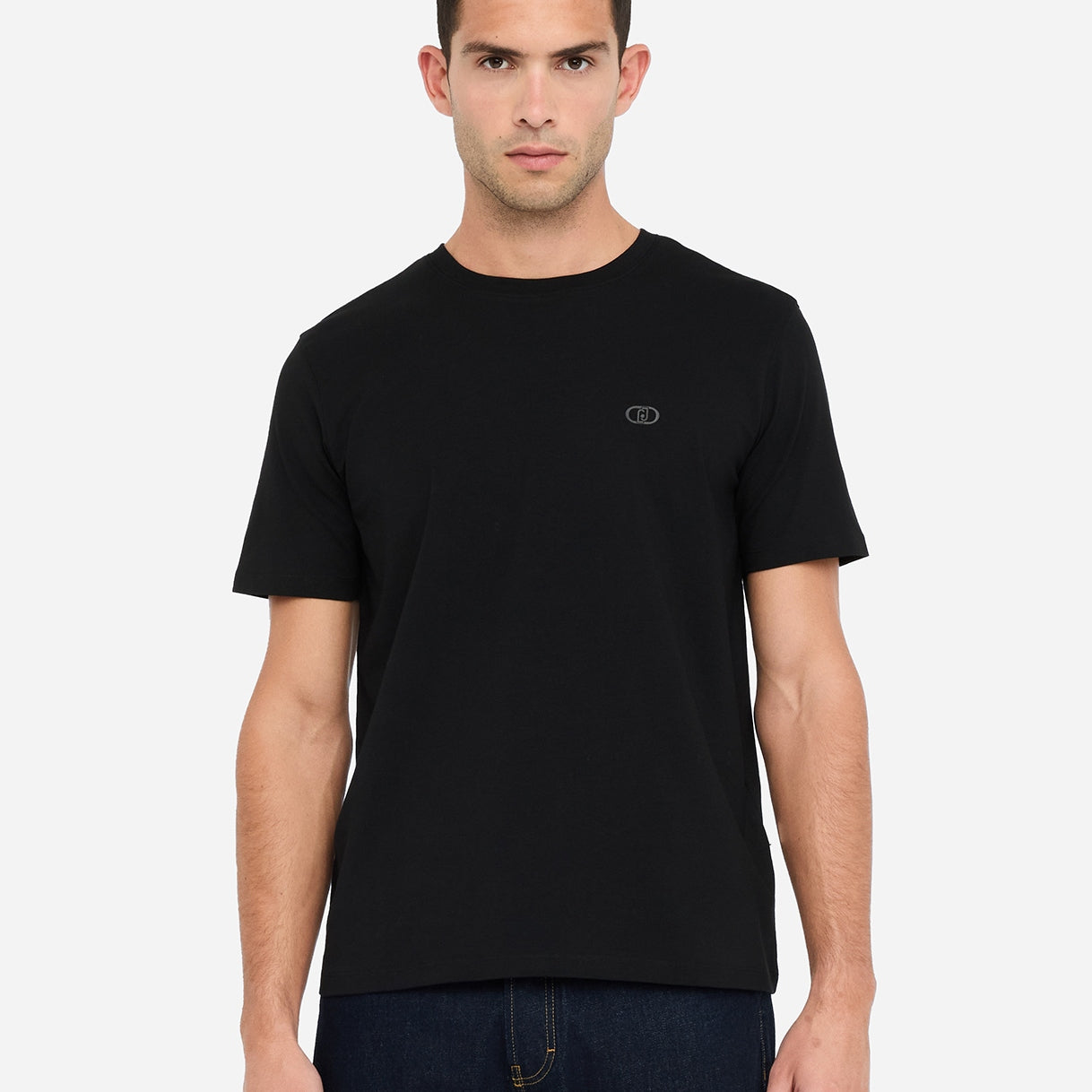 Liu Jo T-shirt Girocollo con Logo in Piccolo