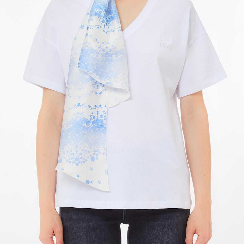 Liu Jo T-shirt con Foulard al Collo
