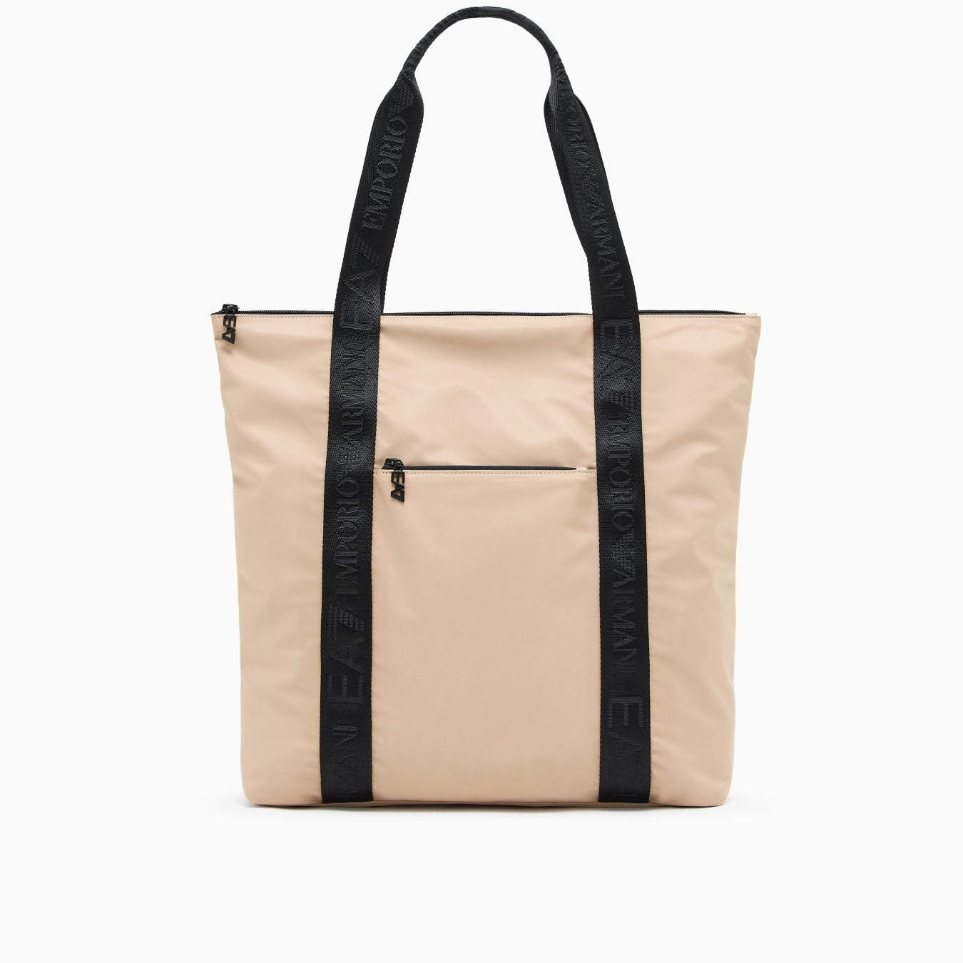 Armani EA7 Borsa Shopper con Logo Tape in Tessuto Tecnico Beige