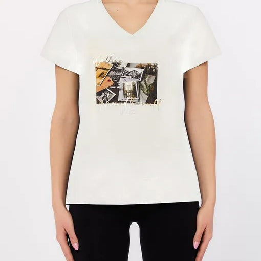Liu Jo T-shirt con Scollo a V