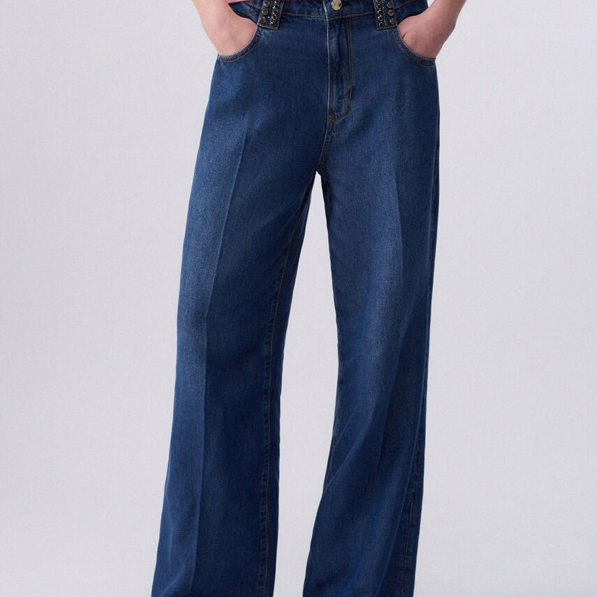 Liu Jo Jeans Flare a Vita Alta Blù