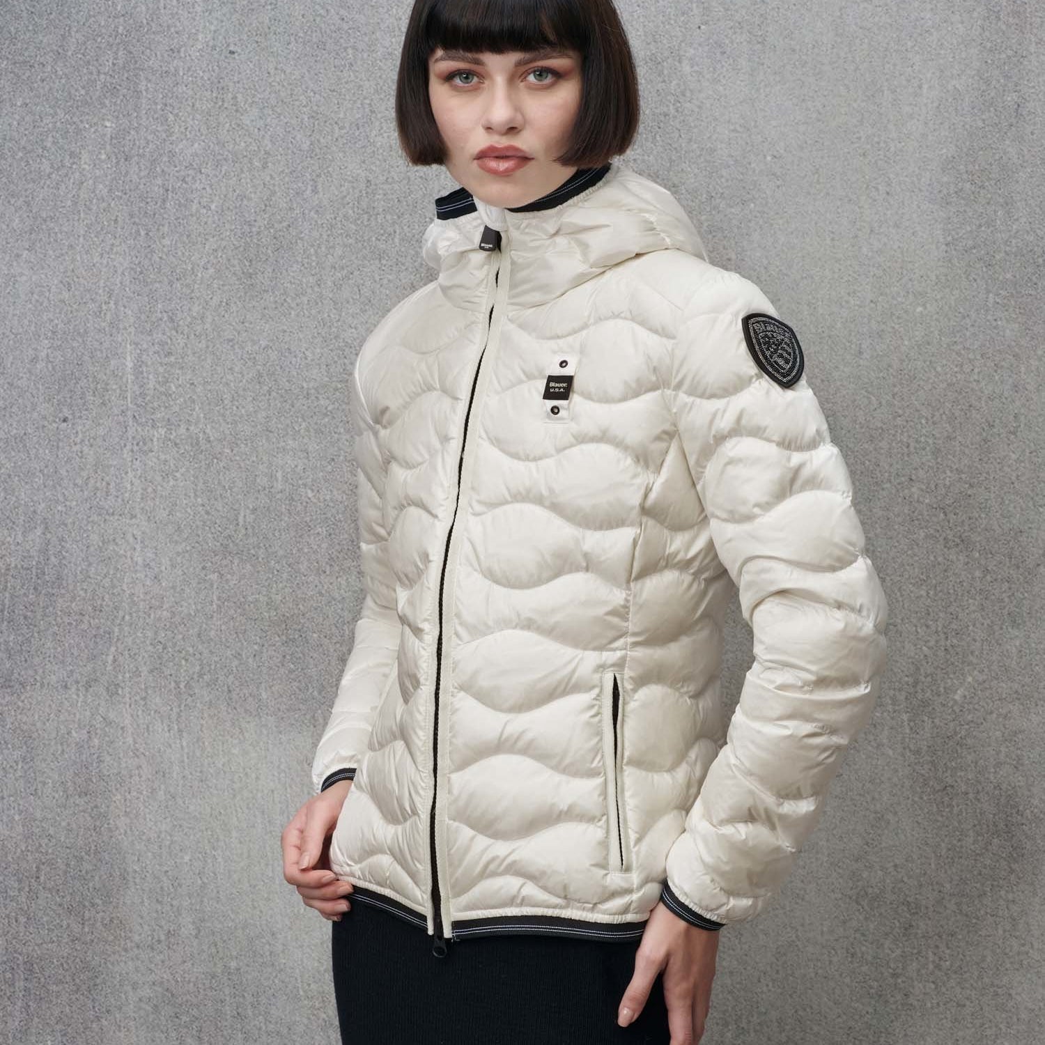 BLAUER USA Piumino ad Onde Camelia