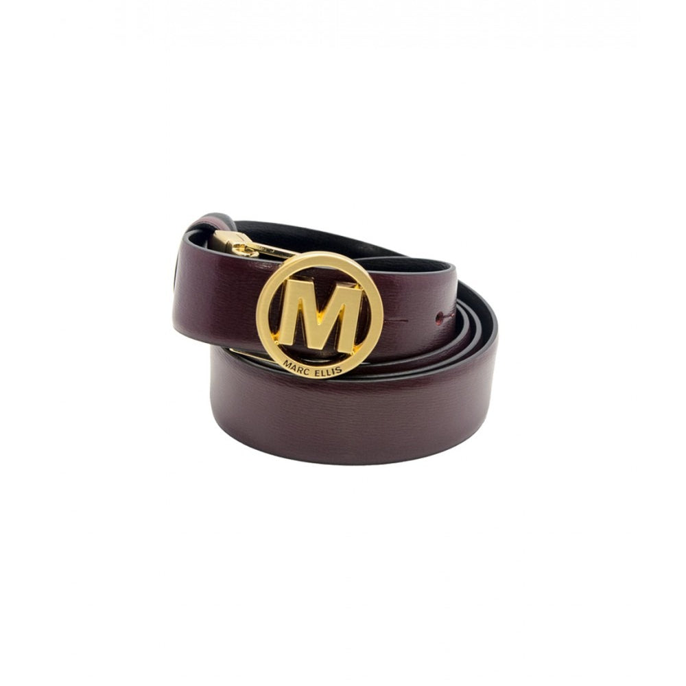 Marc Ellis Cintura Reversibile con Logo in Metallo