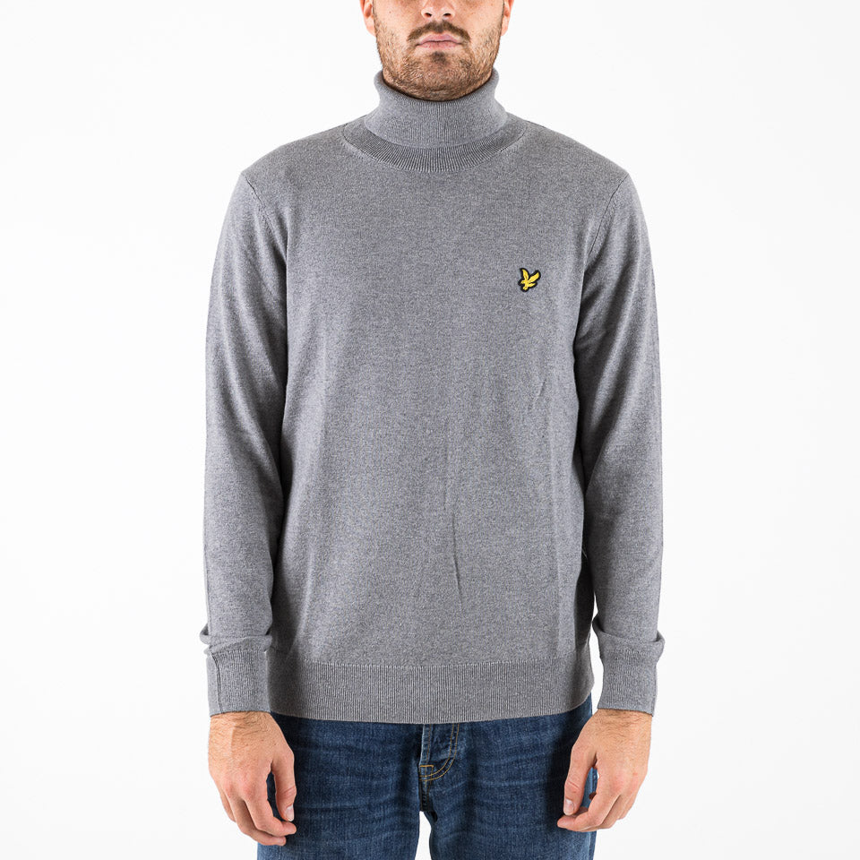 Lyle Scott Maglione Dolcevita in Cotone Merino