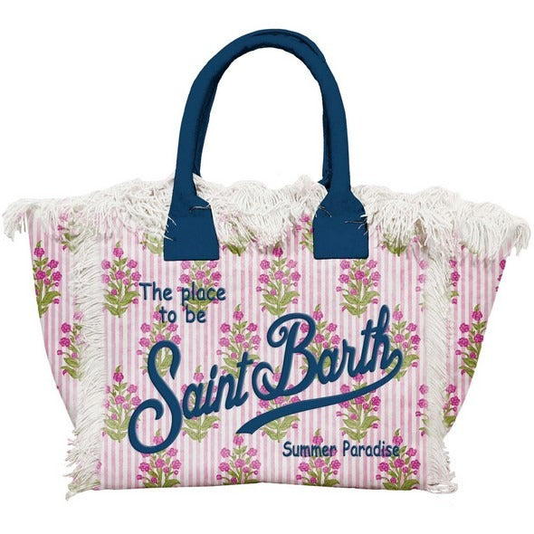 Saint Barth Borsa a Spalla Vanity in Canvas