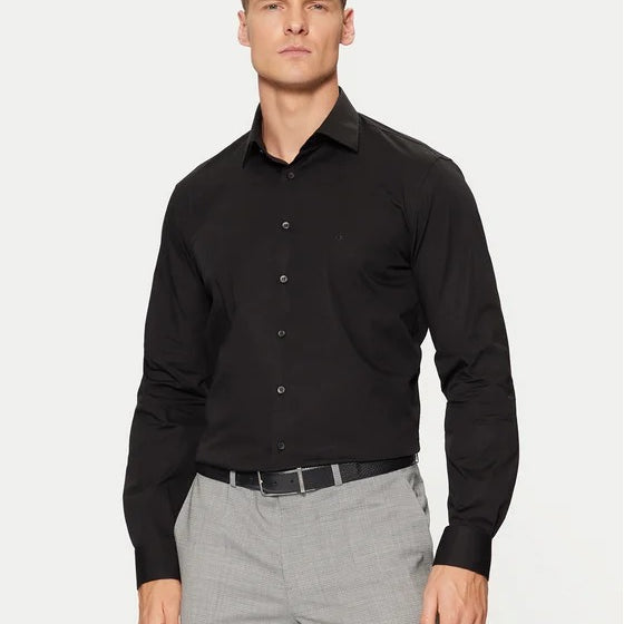 Calvin Klein Camicia Poplin Stretch Regular Fit
