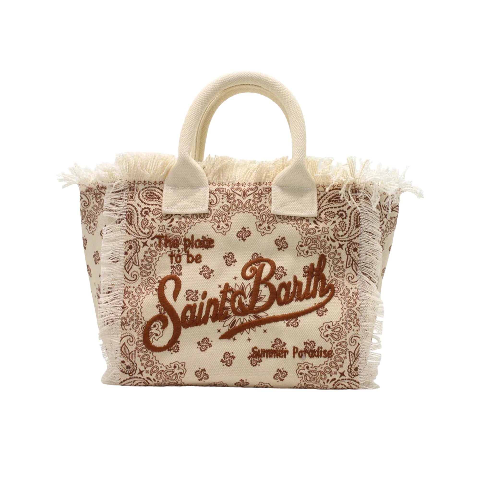 Saint Barth Borsa Colette in canvas di cotone