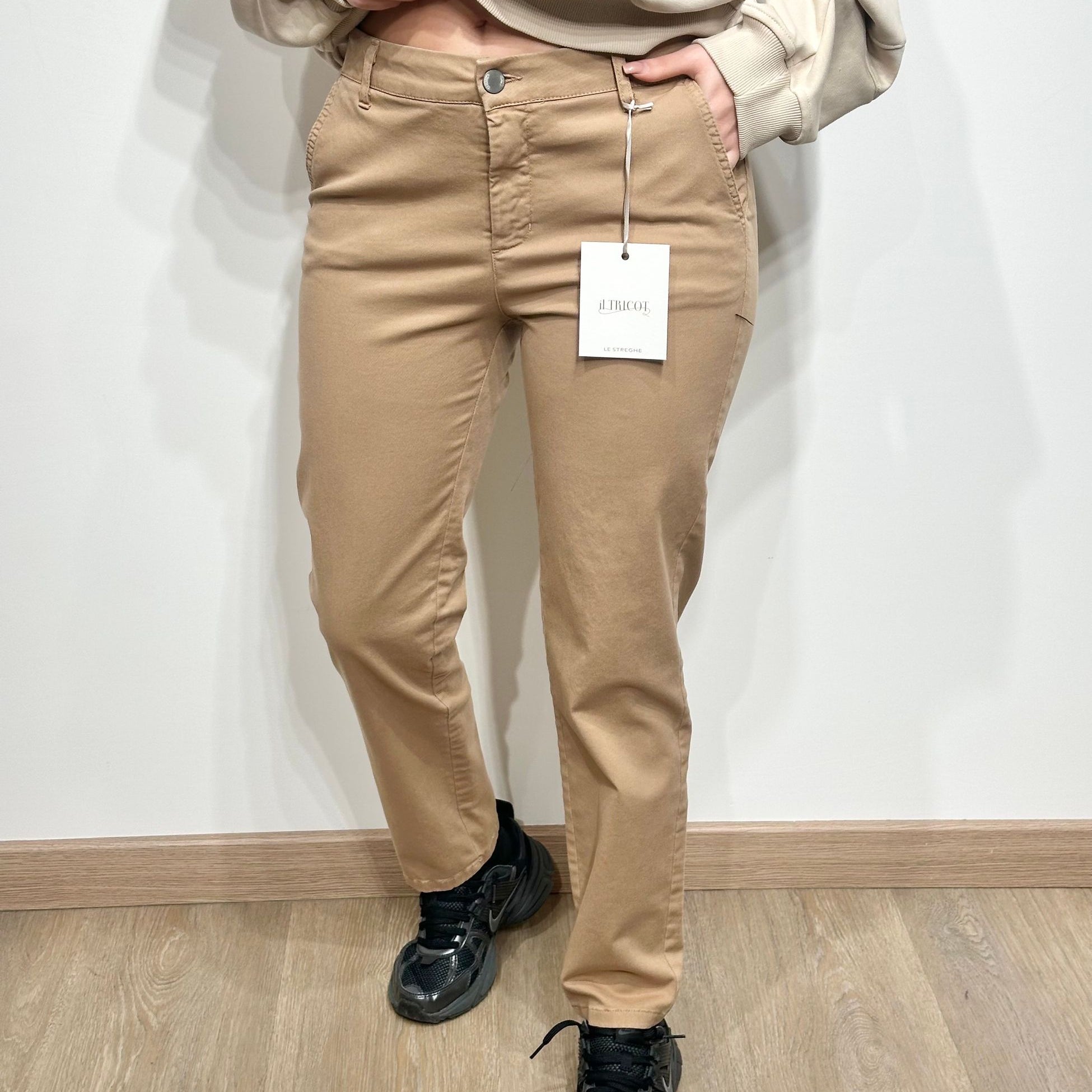 Le Streghe Pantalone con Tasche Trasversli