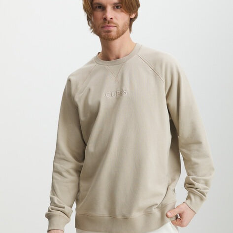 Guess Felpa Manca Lunga con Logo