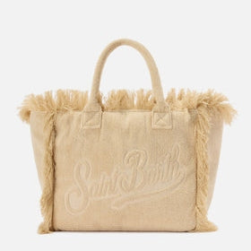 MC2 SAINT BARTH Borsa Vanity Regular in Tessuto Effetto Spugna in Tinta Unita