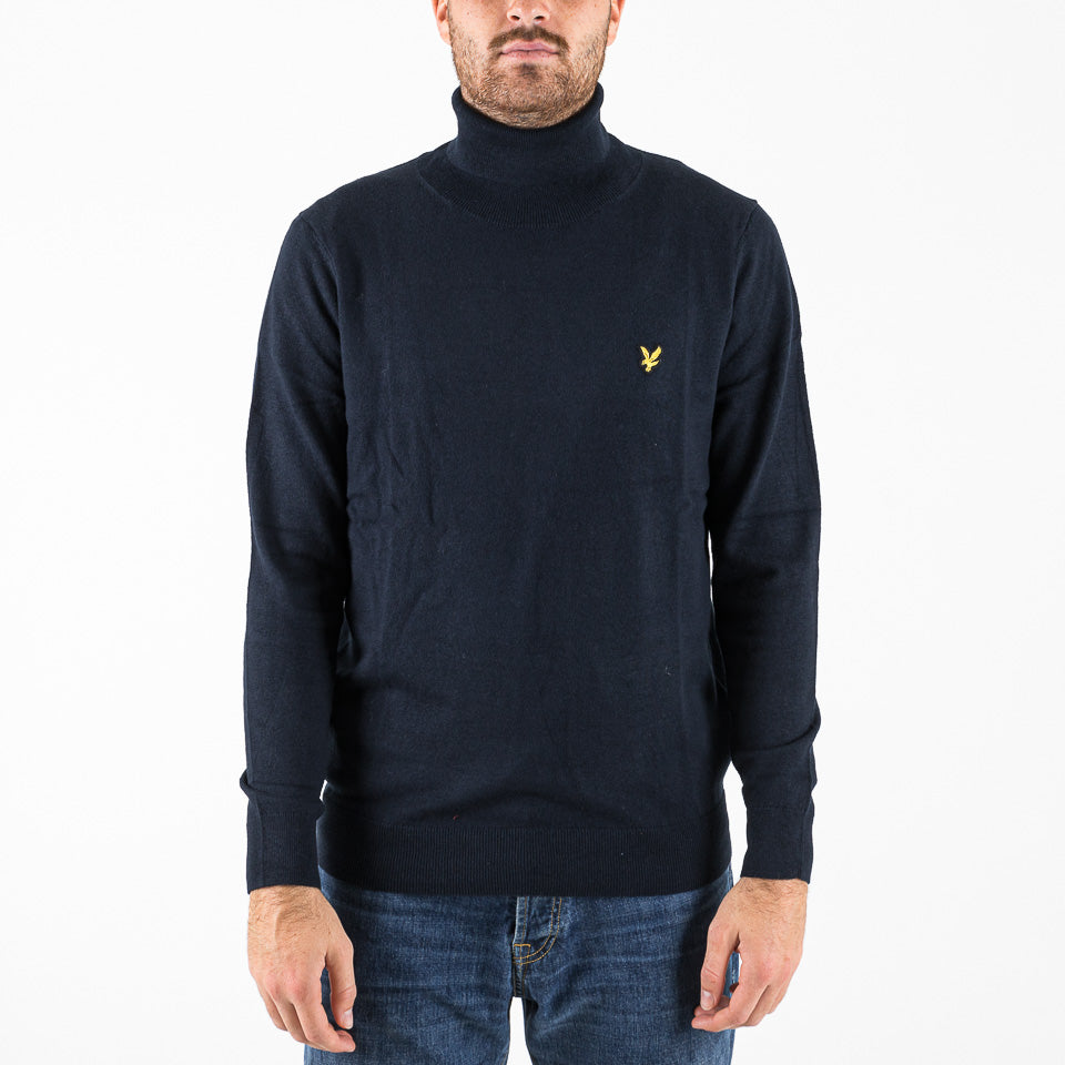 Lyle Scott Maglione Dolcevita in Cotone Merino
