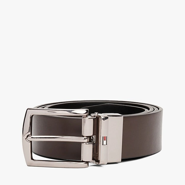 Tommy Hilfiger Cintura Reversibile Denton in Pelle