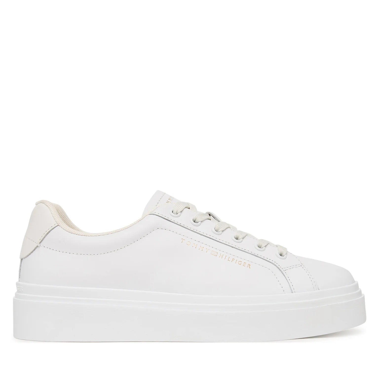 Tommy Hilfiger Sneakers Sportive in Pelle con Suola alta
Bianco