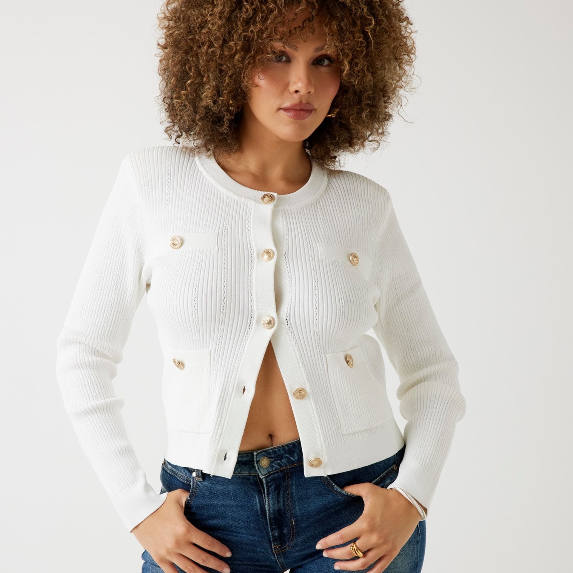 Guess Cardigan Maglia a Costine