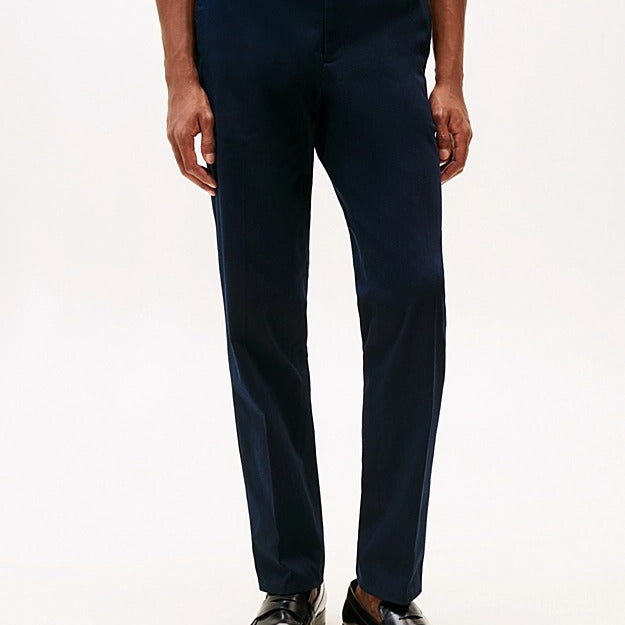Tommy Hilfiger Pantaloni Chino Denton Smart Casual Dritti Blù