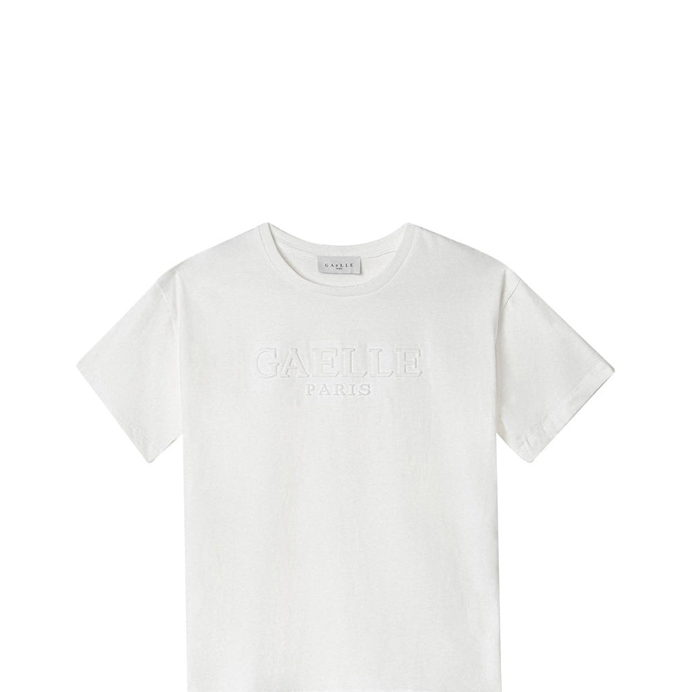 Gaelle Paris T-shirt con Logo in Rilievo